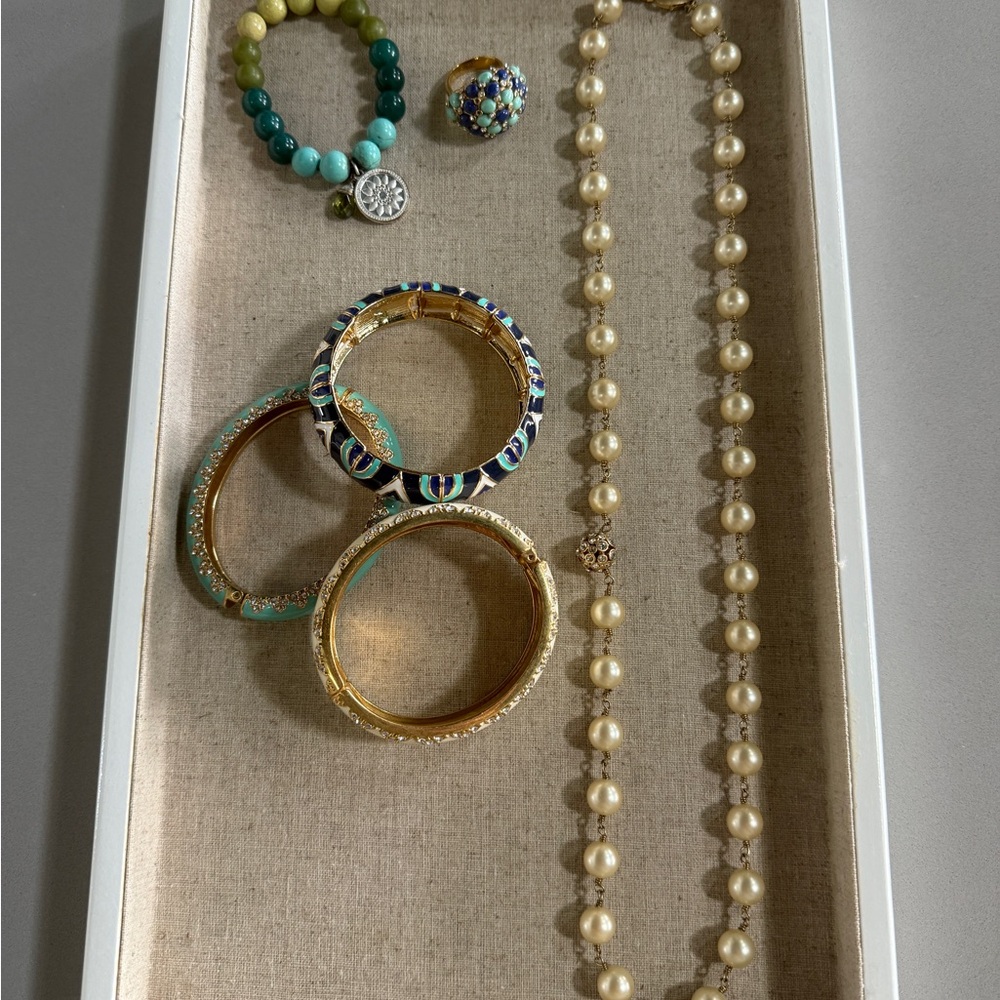 Stella & Dot set of bangles, ring, necklace. Will sell separately